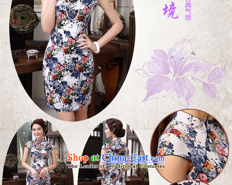The Zaytun Unit Jia Mei 2015 new products cheongsam dress Stylish retro short of improved qipao skirt daily short-sleeved larger female population 5XL land prices, pictures, brand platters! The elections are supplied in the national character of distribution, so action, buy now enjoy more preferential! As soon as possible.