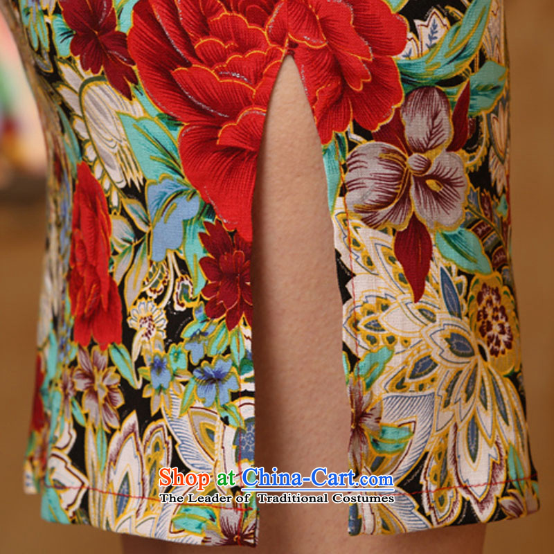 The Zaytun Unit Jia Mei 2015 new products cheongsam dress Stylish retro short of improved qipao skirt daily short-sleeved larger female population 5XL, land Zaytun Unit (tongjiamei Jia Mei) , , , shopping on the Internet