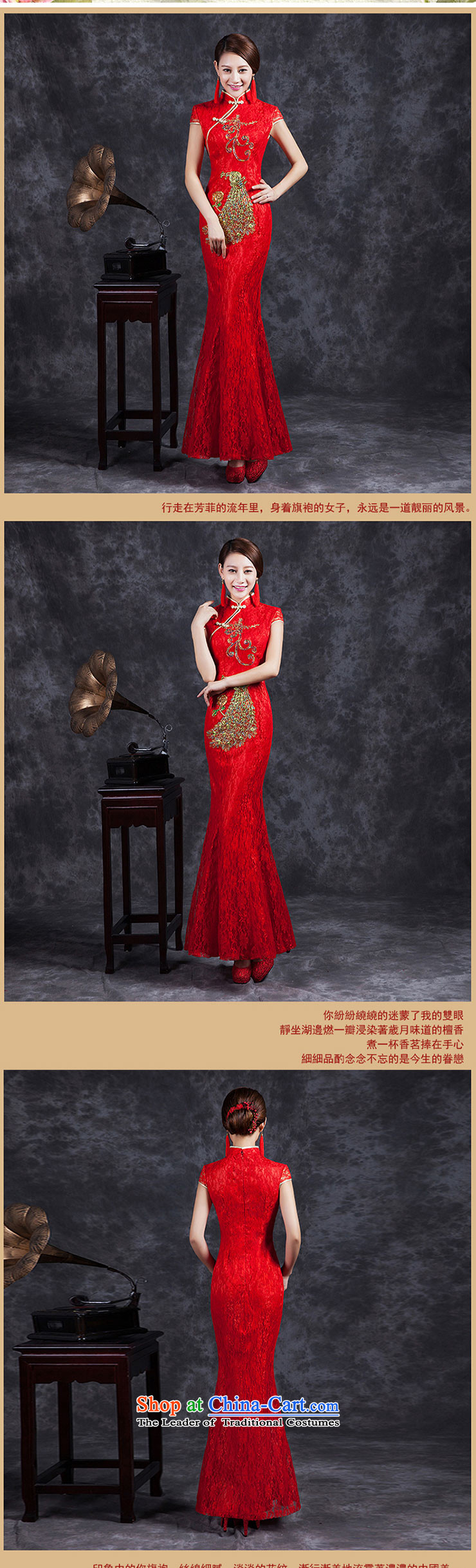 Ya Arts Workshop 2015 new red qipao gown bride long marriage QIPAO) bows services performance dress qipao SS193 RED M picture, prices, brand platters! The elections are supplied in the national character of distribution, so action, buy now enjoy more preferential! As soon as possible.