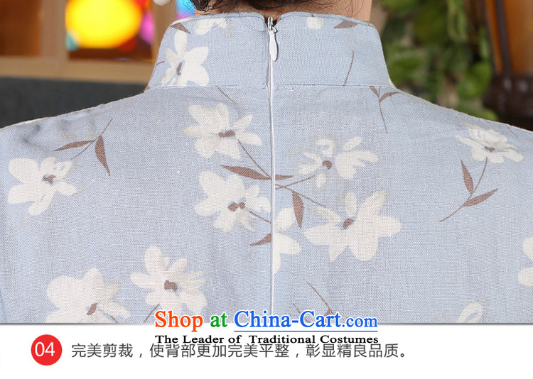 The pro-am new cotton linen cheongsam dress short of 2015 Summer improved Stylish retro Ms. daily cheongsam dress short) L pictures, prices, brand platters! The elections are supplied in the national character of distribution, so action, buy now enjoy more preferential! As soon as possible.