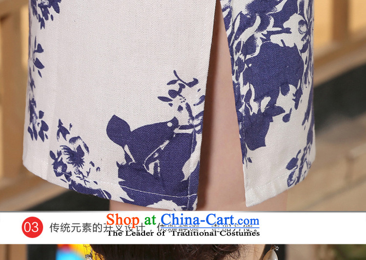 The pro-am new cotton linen cheongsam dress short summer 2015) Ms. Stylish retro daily improved cheongsam dress short, 2XL Photo, prices, brand platters! The elections are supplied in the national character of distribution, so action, buy now enjoy more preferential! As soon as possible.