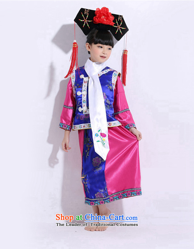 Time of the Qing Dynasty Princess Returning Pearl service small Syrian Little Princess Royal Princess Pearl service small pearl costume cos female children costume theme mandatory annual sessions of clothing on a red ground blue vest 140 pictures, prices, brand platters! The elections are supplied in the national character of distribution, so action, buy now enjoy more preferential! As soon as possible.