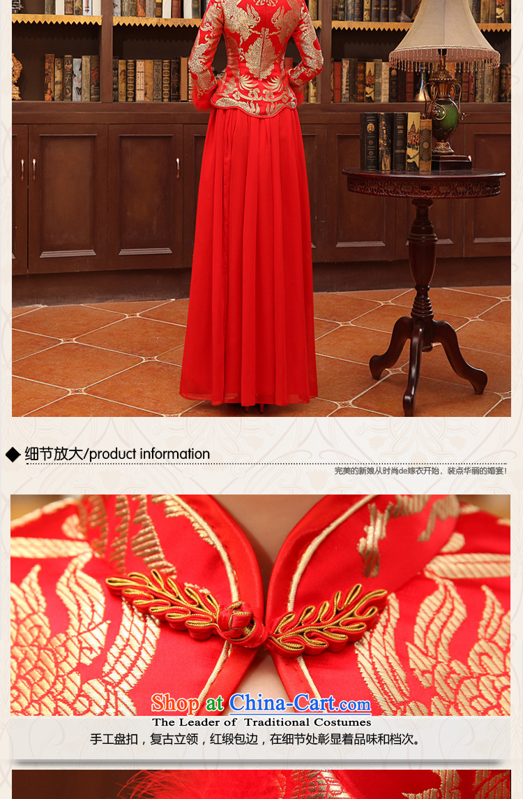 Embroidered bride 2015 winter is by no means new services thick retro look like toasting champagne long long-sleeved CHINESE CHEONGSAM without cotton single XL Suzhou shipment picture, prices, brand platters! The elections are supplied in the national character of distribution, so action, buy now enjoy more preferential! As soon as possible.
