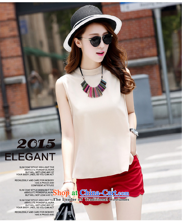 Orange Tysan *2015 summer new sleeveless relaxd the forklift truck chiffon shirt + pure color Sau San shorts two kits picture color S picture, prices, brand platters! The elections are supplied in the national character of distribution, so action, buy now enjoy more preferential! As soon as possible.