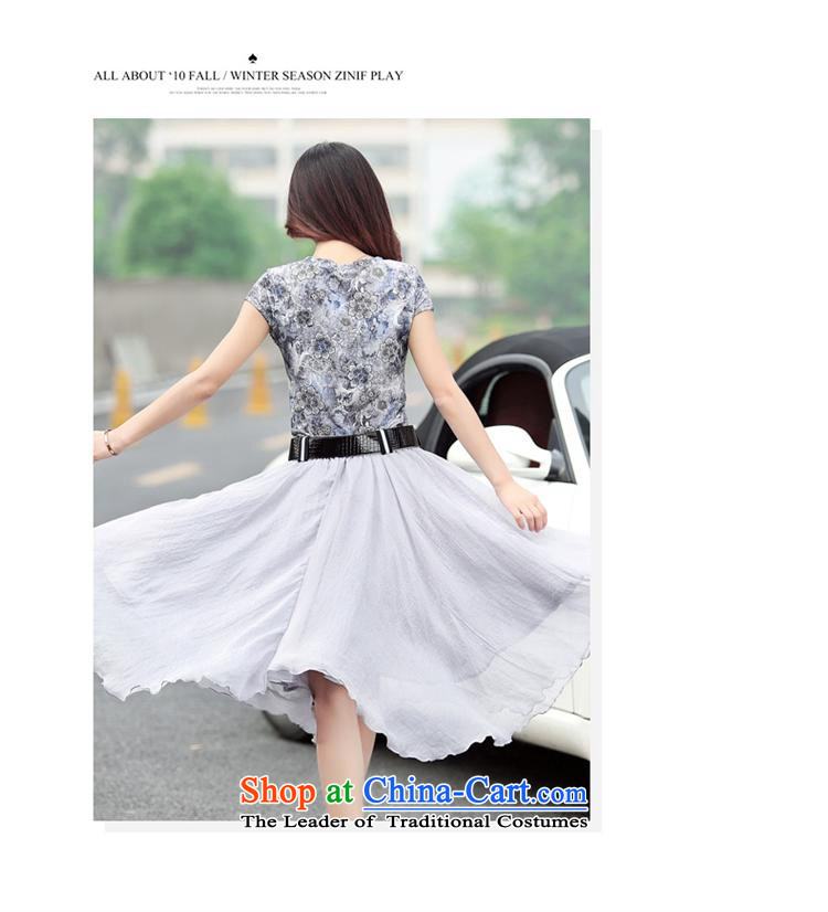 Orange Tysan *2015 summer chiffon round-neck collar saika new shirt + style graphics in thin long skirt two kits XL Photo Gray, prices, brand platters! The elections are supplied in the national character of distribution, so action, buy now enjoy more preferential! As soon as possible.