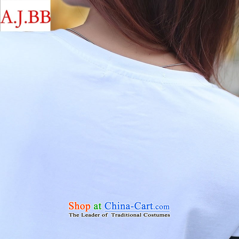 Orange Tysan *2015 summer female new round-neck collar short-sleeved Korean citizenry lovely cartoon picture video thin white XL,A.J.BB,,, custom T-shirt shopping on the Internet