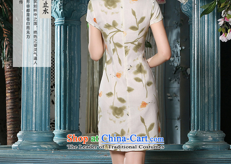 The pro-am new cotton linen cheongsam dress short of 2015 Summer retro style qipao daily Ms. improved dresses short, L pictures, prices, brand platters! The elections are supplied in the national character of distribution, so action, buy now enjoy more preferential! As soon as possible.