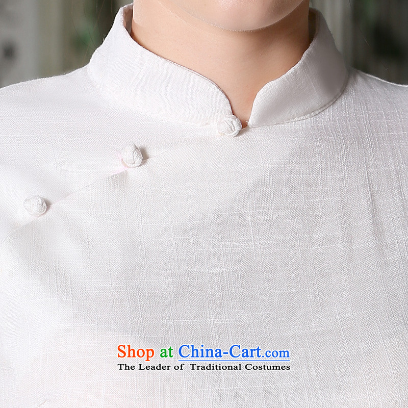 The pro-am a new summer, cotton linen changed daily stylish ethnic Han-liang linen short-sleeved T-shirt qipao traditional female shirt + khaki short skirts M-seven days, the pro-am , , , shopping on the Internet