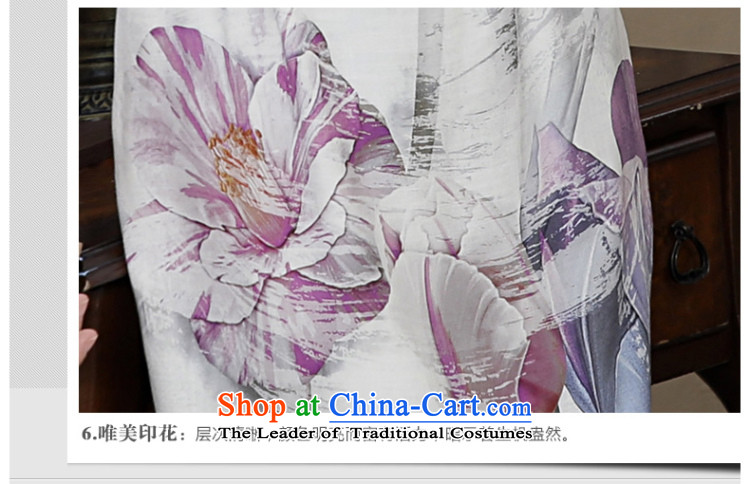 [Sau Kwun Tong] Chien autumn 2015 I should be grateful if you would have new long-sleeved QIPAO) light ink retro cheongsam dress suits wind XL Photo, prices, brand platters! The elections are supplied in the national character of distribution, so action, buy now enjoy more preferential! As soon as possible.