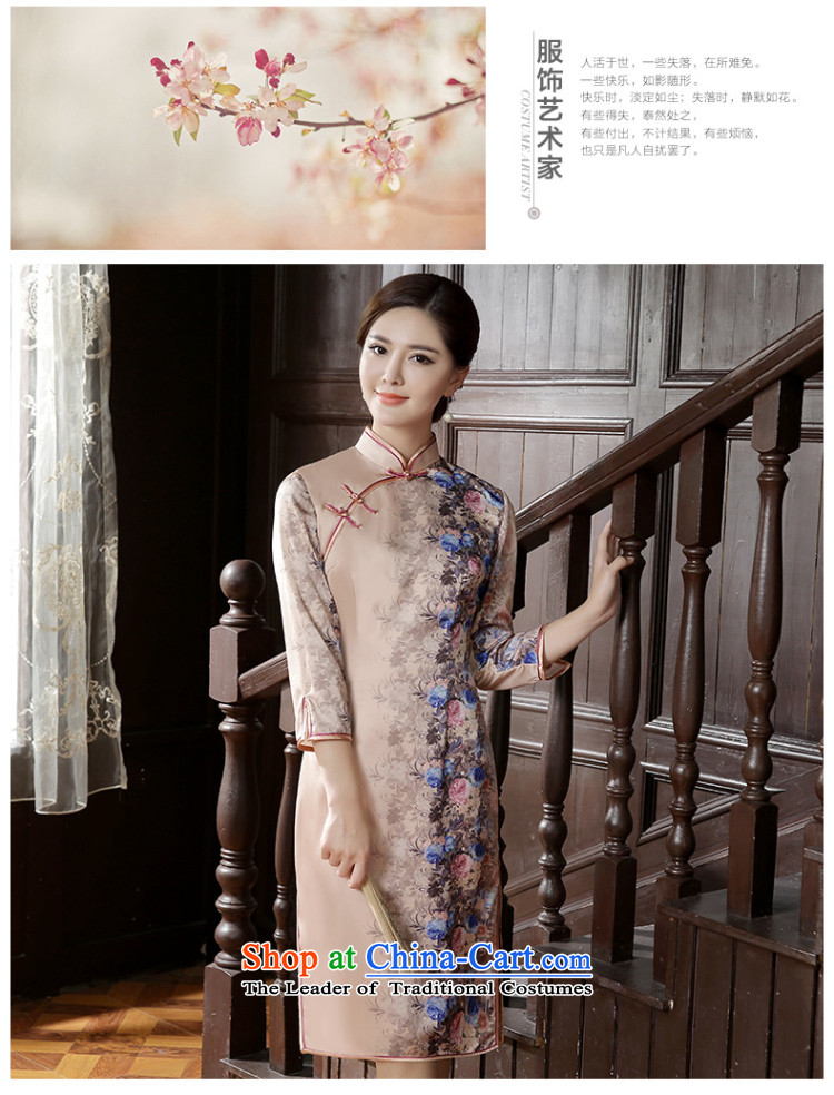 [Sau Kwun Tong] Jersey 2015 Autumn Load Selina Chow new improvements in the stylish retro qipao cheongsam dress suits long-sleeved XL Photo, prices, brand platters! The elections are supplied in the national character of distribution, so action, buy now enjoy more preferential! As soon as possible.