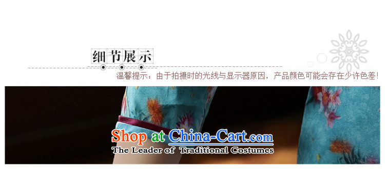 [Sau Kwun Tong] take princess fall 2015 replacing the new Silk Cheongsam. Long-sleeved fresh stamp qipao skirt suits XXL picture, prices, brand platters! The elections are supplied in the national character of distribution, so action, buy now enjoy more preferential! As soon as possible.