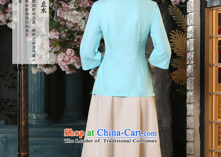 The new 2015 pro-am Fall/Winter Collections daily improved cotton linen Tang Dynasty Large qipao of ethnic Chinese women clothes +P0011 shirt skirt L picture, prices, brand platters! The elections are supplied in the national character of distribution, so action, buy now enjoy more preferential! As soon as possible.