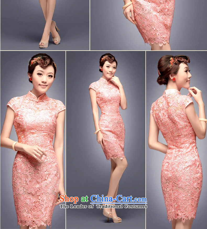 2015 Summer new short of Chinese Pink bridesmaid services services qipao marriage retro bows dress retro dresses dress pink L payment for about a week shipment picture, prices, brand platters! The elections are supplied in the national character of distribution, so action, buy now enjoy more preferential! As soon as possible.