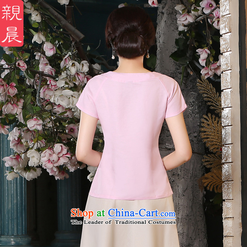 The pro-am New Clothes Summer qipao 2015 female improved stylish Chinese Tang dynasty daily cotton linen cheongsam dress shirt +P0011 skirts , L, pro-am , , , shopping on the Internet