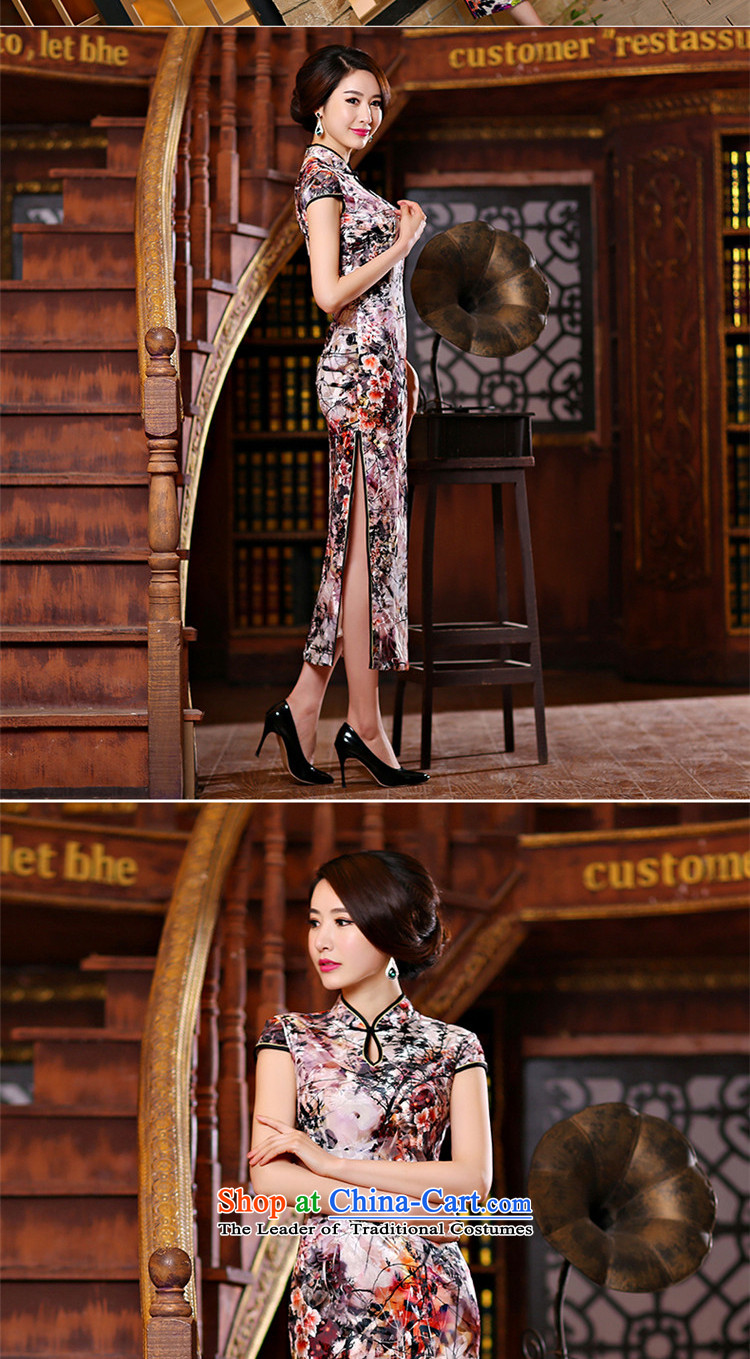 Embroidered is new upscale bride 2015 velvet cheongsam dress spring and summer retro long of daily cheongsam dress improved stylish pictures, prices of S QP1006, brand platters! The elections are supplied in the national character of distribution, so action, buy now enjoy more preferential! As soon as possible.