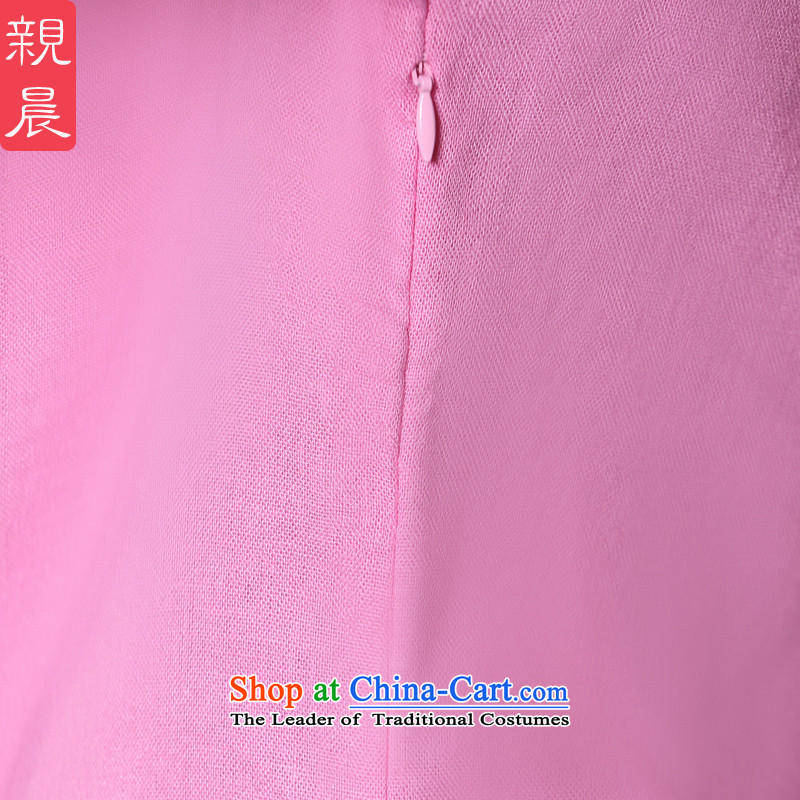 The pro-am new cotton linen clothes 2015 autumn and winter cheongsam with Chinese Tang dynasty improved daily in the skirt sleeved shirt XL, pro-am , , , shopping on the Internet
