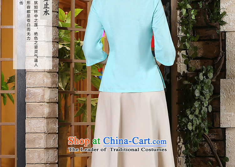 The pro-am Fall/Winter Collections new improved in 2015 daily long skirt in cuff kit linen cotton linen clothes shirt 2XL Photo cheongsam, prices, brand platters! The elections are supplied in the national character of distribution, so action, buy now enjoy more preferential! As soon as possible.
