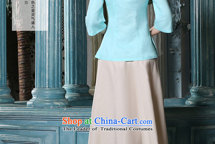 The pro-am autumn and winter load new products cotton linen flax daily improved Chinese Han-Tang dynasty cheongsam dress retro shirt female clothes +P0011 skirt S picture, prices, brand platters! The elections are supplied in the national character of distribution, so action, buy now enjoy more preferential! As soon as possible.