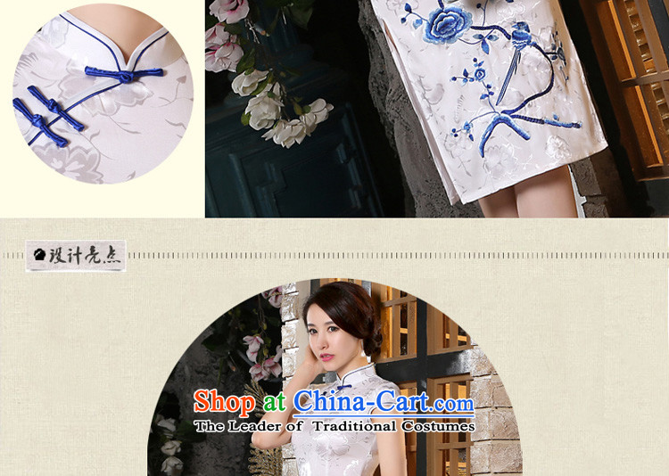 The pro-am porcelain cotton qipao new 2015 summer daily improvement in the medium to long term, Sepia cheongsam dress female picture color L photo, prices, brand platters! The elections are supplied in the national character of distribution, so action, buy now enjoy more preferential! As soon as possible.
