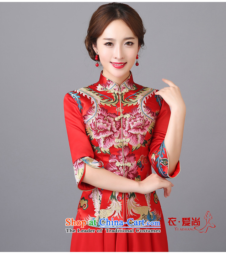 The new 2015 wedding dresses marriages CHINESE CHEONGSAM red long bows services serving women in spring and summer qipao red can be made plus $30 does not return pictures, prices, brand platters! The elections are supplied in the national character of distribution, so action, buy now enjoy more preferential! As soon as possible.