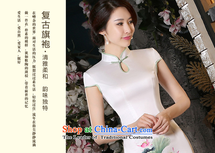 The pro-am porcelain cotton qipao new 2015 summer daily improvement in the medium to long term, Sepia cheongsam dress female picture color S picture, prices, brand platters! The elections are supplied in the national character of distribution, so action, buy now enjoy more preferential! As soon as possible.