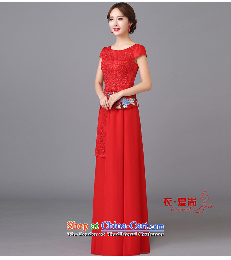 The bride wedding dress bows services spring and summer skirts qipao new stylish retro look red 2015 Sau San back to short of Qipao door can be made plus $30 does not return pictures, prices, brand platters! The elections are supplied in the national character of distribution, so action, buy now enjoy more preferential! As soon as possible.