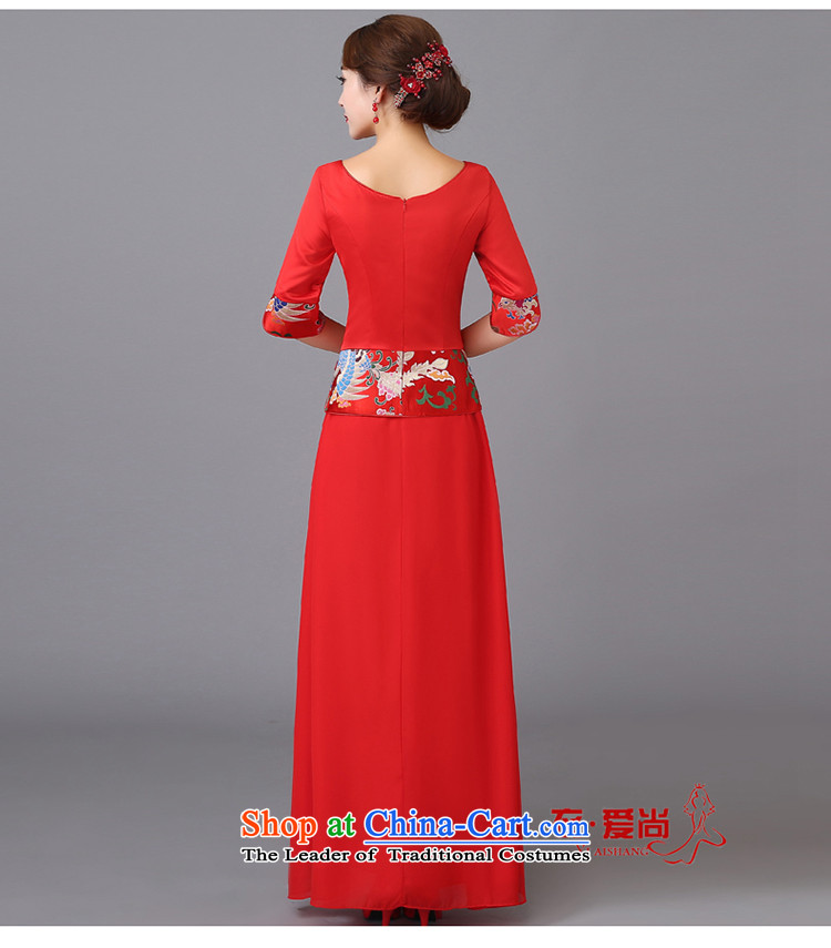 The bride wedding dress bows services spring and summer skirts qipao new stylish retro look red 2015 Sau San back to short of Qipao door can be made plus $30 does not return pictures, prices, brand platters! The elections are supplied in the national character of distribution, so action, buy now enjoy more preferential! As soon as possible.