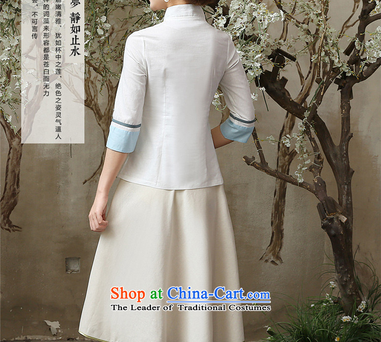 The pro-am qipao shirt new summer 2015 autumn day-retro improved fashion, long cotton linen dresses A0068+p0011 skirt S picture, prices, brand platters! The elections are supplied in the national character of distribution, so action, buy now enjoy more preferential! As soon as possible.