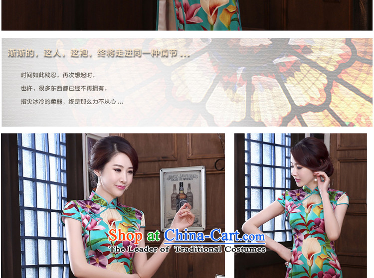The pro-am Silk Cheongsam 2015 summer in New long skirt herbs extract routine autumn cheongsam dress short M picture enhancement, prices, brand platters! The elections are supplied in the national character of distribution, so action, buy now enjoy more preferential! As soon as possible.