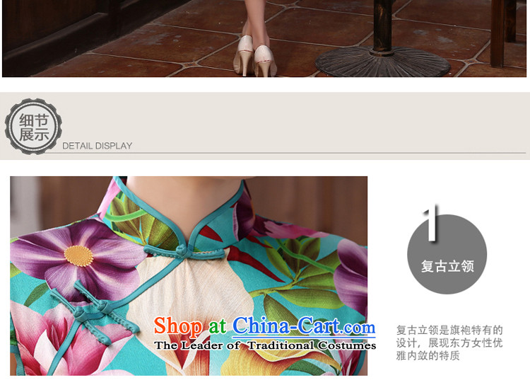 The pro-am Silk Cheongsam 2015 summer in New long skirt herbs extract routine autumn cheongsam dress short M picture enhancement, prices, brand platters! The elections are supplied in the national character of distribution, so action, buy now enjoy more preferential! As soon as possible.