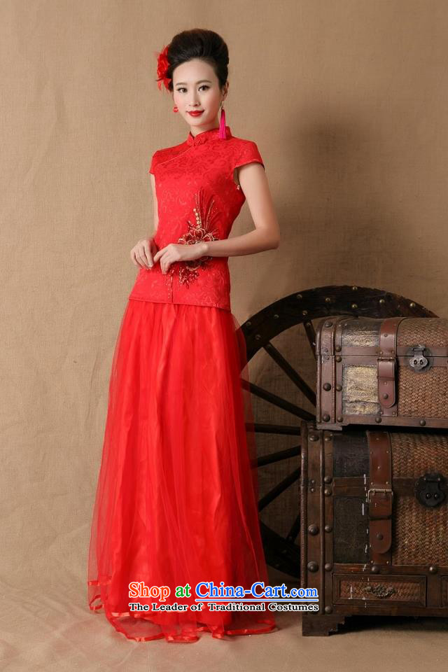 Ya Yun Lin 2015 marriages gift cheongsam dress red long bows evening dress stylish W2F C2090-6646 RED XL Photo, prices, brand platters! The elections are supplied in the national character of distribution, so action, buy now enjoy more preferential! As soon as possible.