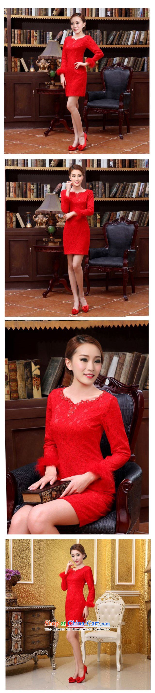 Ya Yun Lin 2015 bride wedding dress retro style summer short of improved red bows services cheongsam dress qipao W2F C2090-66 short-sleeved XL Photo, prices, brand platters! The elections are supplied in the national character of distribution, so action, buy now enjoy more preferential! As soon as possible.