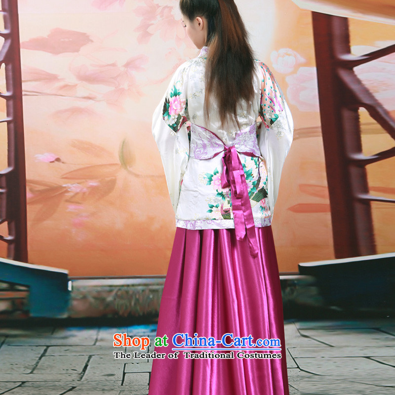 Time Syrian Princess fairies skirt Han-female Han-track civil ancient clothing Han-girl summer load fairies improved Han-ju skirts and dress photo album yellow building are suitable for time Syria 160-175cm, code , , , shopping on the Internet