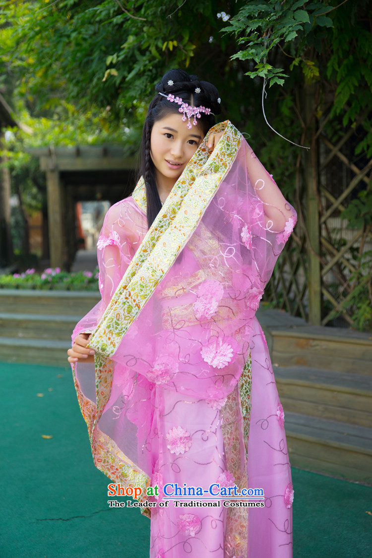 Syria Han-time female princess fairies skirt clothes ladies stage costumes costume fairies replacing Han-track improvement in ancient clothing Tang Dynasty Halloween red floor will be appropriate, prices, picture 160-175cm brand platters! The elections are supplied in the national character of distribution, so action, buy now enjoy more preferential! As soon as possible.