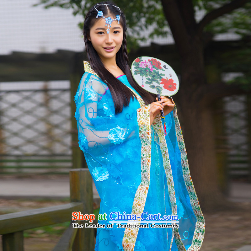 Syria Han-time female princess fairies skirt clothes ladies stage costumes costume fairies replacing Han-track improvement in ancient clothing Tang Dynasty Halloween red floor are suitable for time code 160-175cm, Syrian shopping on the Internet has been