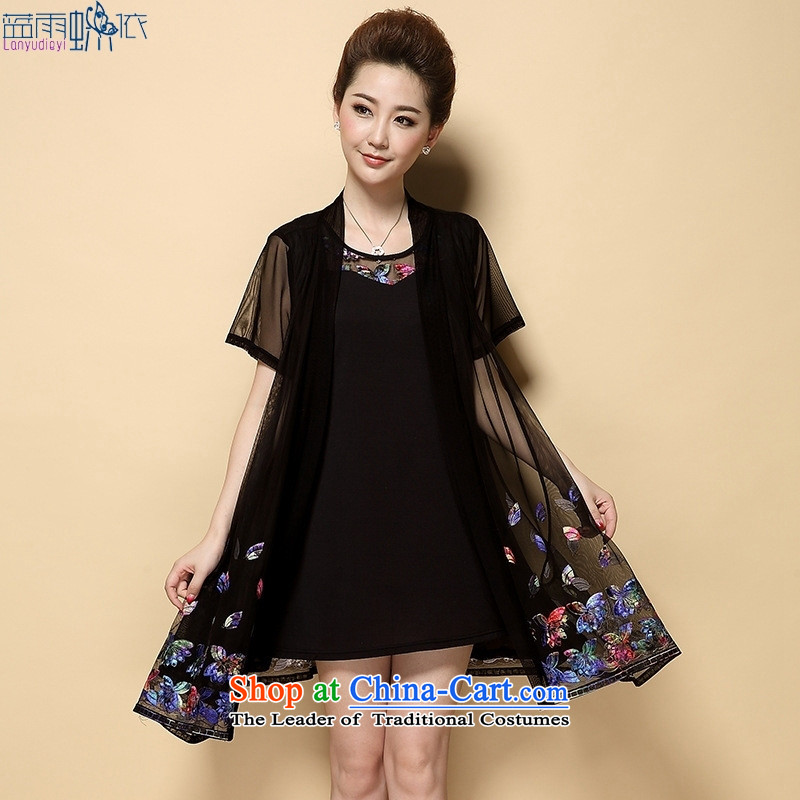 The contributions to the 2015 Summer thin ground cardigan kit lace larger women in older dresses picture colorXL