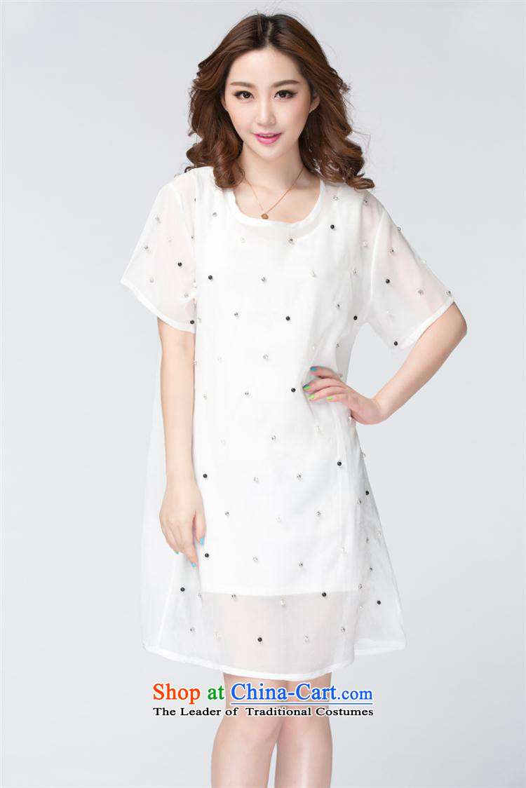 Large 2015 Women's Summer Korean Wave point two kits chiffon thick mm larger dresses black large number of pictures, prices, XXXXL brand platters! The elections are supplied in the national character of distribution, so action, buy now enjoy more preferential! As soon as possible.