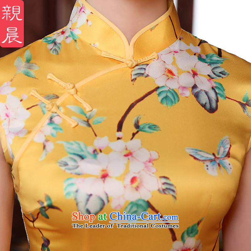 At 2015 new pro-autumn day-to-day summer retro style short of improved cheongsam dress Sau San dresses female picture color 2XL, pro-am , , , shopping on the Internet