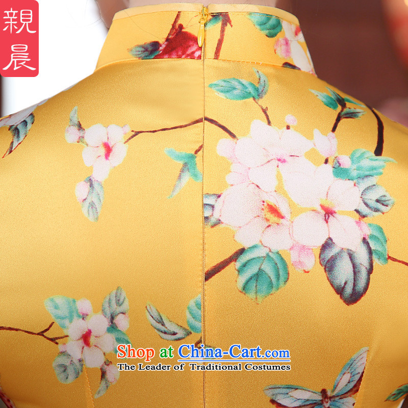At 2015 new pro-autumn day-to-day summer retro style short of improved cheongsam dress Sau San dresses female picture color 2XL, pro-am , , , shopping on the Internet