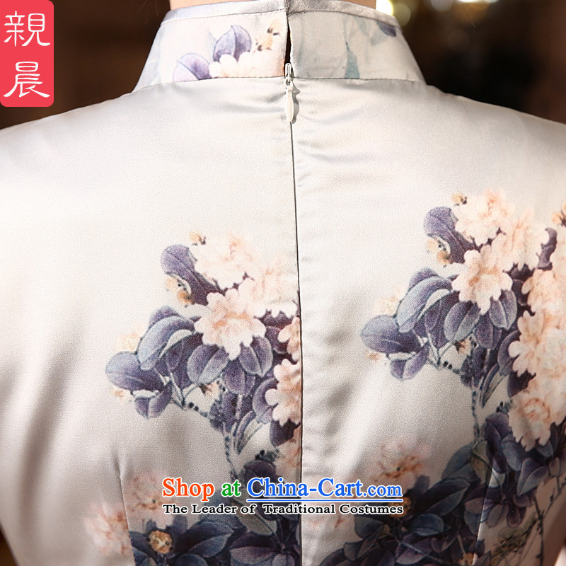 The pro-am daily cheongsam dress 2015 new dresses autumn summer Ms. retro long improved stylish long S pro-am , , , shopping on the Internet