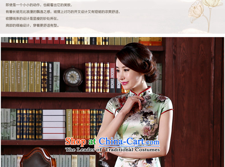 The pro-am Silk Cheongsam 2015 new summer short of female herbs extract video thin-to-day spring cheongsam dress improved picture color picture 3XL stylish, prices, brand platters! The elections are supplied in the national character of distribution, so action, buy now enjoy more preferential! As soon as possible.