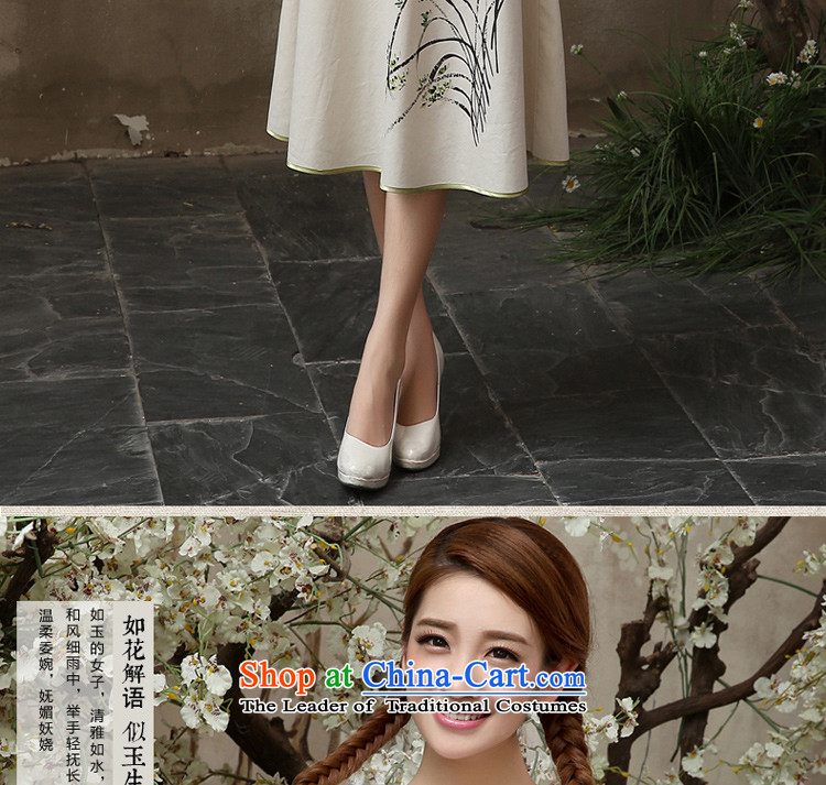 The pro-am cotton linen clothes 2015 new cheongsam qipao summer daily linen retro loose short, improved stylish shirt +P0011 skirt L picture, prices, brand platters! The elections are supplied in the national character of distribution, so action, buy now enjoy more preferential! As soon as possible.