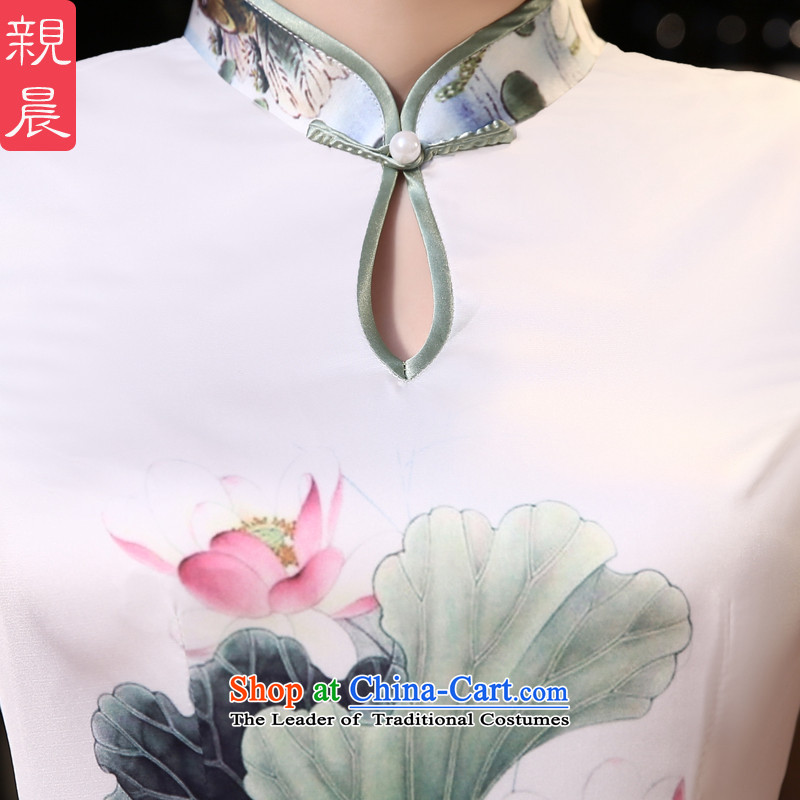 The pro-am qipao 2015 new summer daily dresses retro Sau San long cheongsam dress improved stylish Ms. Long) , L, pro-am , , , shopping on the Internet