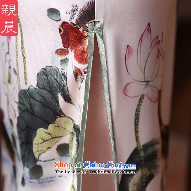 The pro-am qipao 2015 new summer daily dresses retro Sau San long cheongsam dress improved stylish Ms. Long) , L, pro-am , , , shopping on the Internet