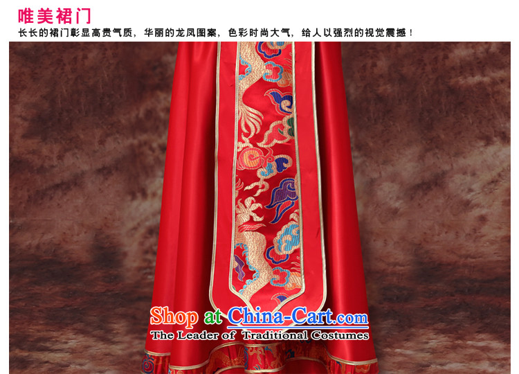 Martin Taylor show Wo Service 2015 New Chinese wedding dress costume wedding red dragon wedding gown use hi-long qipao autumn red S picture, prices, brand platters! The elections are supplied in the national character of distribution, so action, buy now enjoy more preferential! As soon as possible.