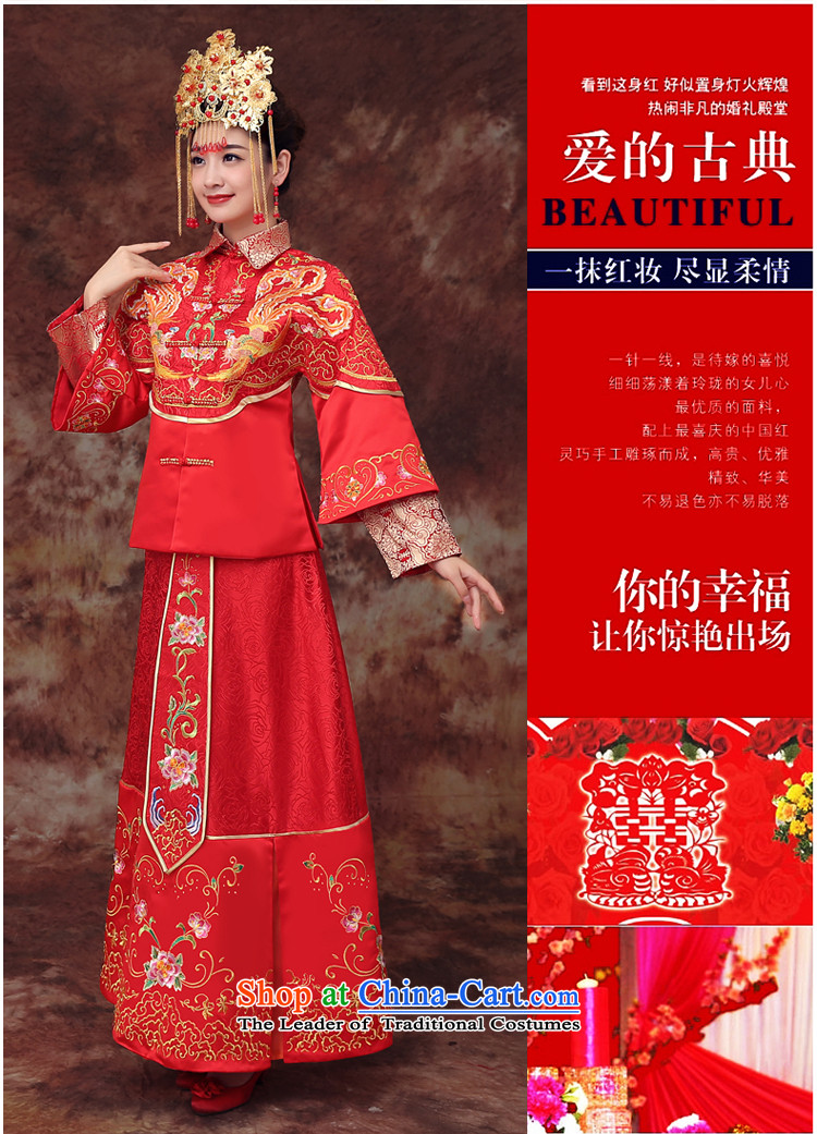 The new 2015 Martin Taylor Chinese wedding dress embroidery Sau Wo Service costume wedding wedding dresses and Phoenix use marriage solemnisation long qipao female red S picture, prices, brand platters! The elections are supplied in the national character of distribution, so action, buy now enjoy more preferential! As soon as possible.