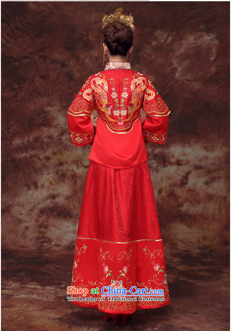 The new 2015 Martin Taylor Chinese wedding dress embroidery Sau Wo Service costume wedding wedding dresses and Phoenix use marriage solemnisation long qipao female red S picture, prices, brand platters! The elections are supplied in the national character of distribution, so action, buy now enjoy more preferential! As soon as possible.