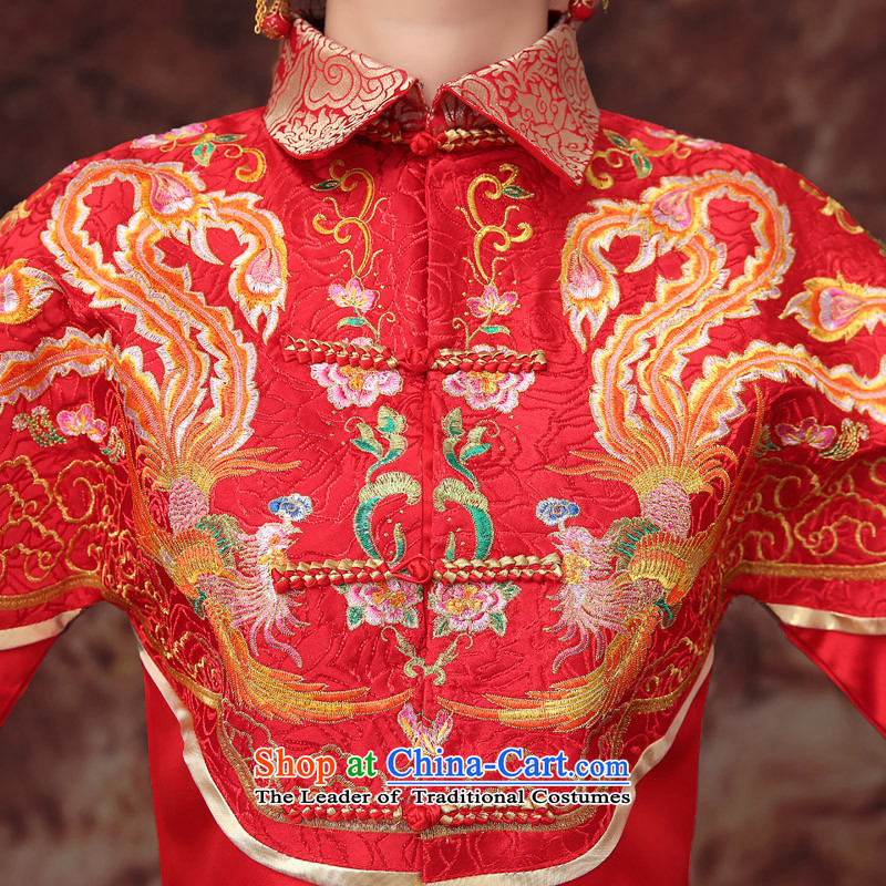 The new 2015 Martin Taylor Chinese wedding dress embroidery Sau Wo Service costume wedding wedding dresses and Phoenix use marriage solemnisation long qipao female red S, Martin (TAILEMARTIN Taylor) , , , shopping on the Internet