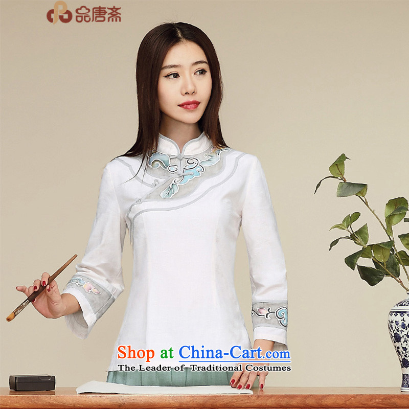 No. Tang Spring Ramadan 2015 New China wind cotton linen long-sleeved Sau San improved Chinese Tang blouses hemp color?XXL