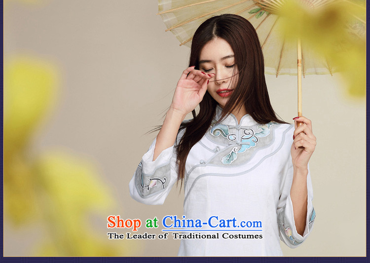 No. of Ramadan 2015 Autumn Load Tang new ethnic retro cotton linen Tang dynasty blouses White M picture, prices, brand platters! The elections are supplied in the national character of distribution, so action, buy now enjoy more preferential! As soon as possible.